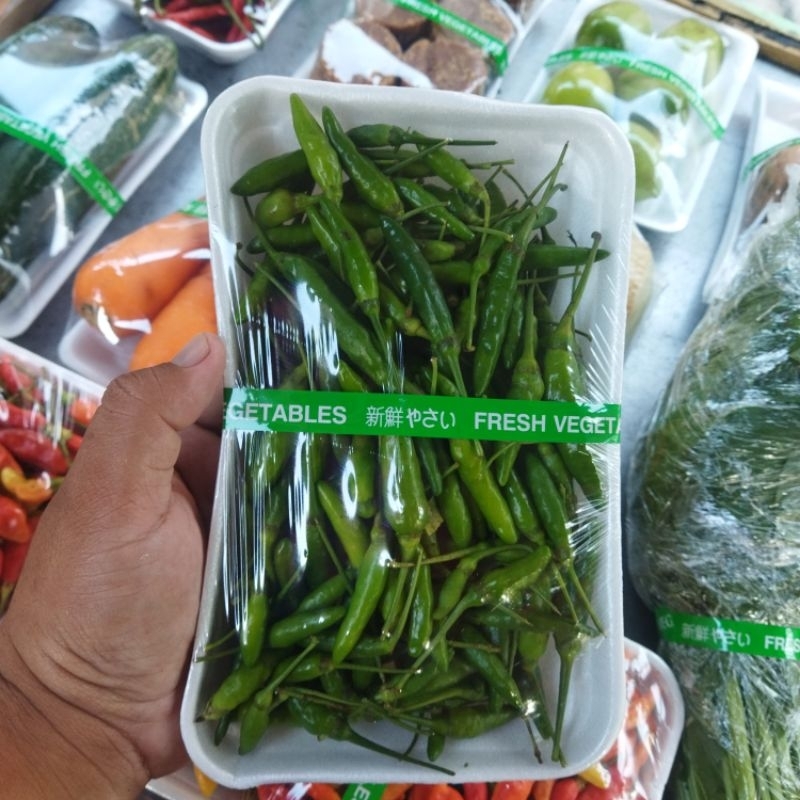 

cabai rawit hijau lalap