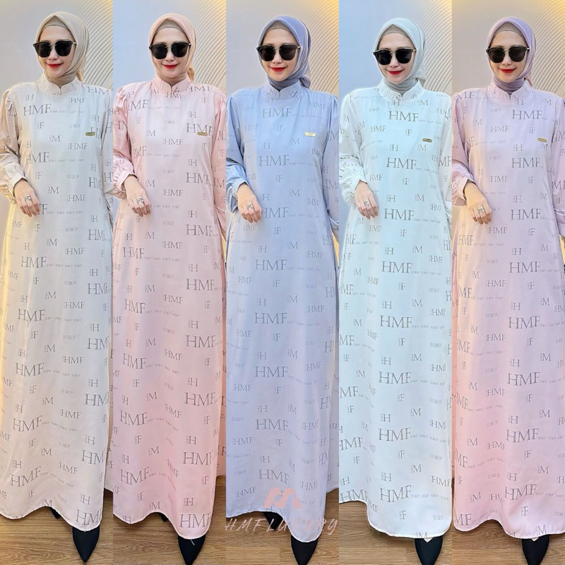 TANIA DRESS GAMIS MUSLIM FASION TERBARU HMF LUXURY