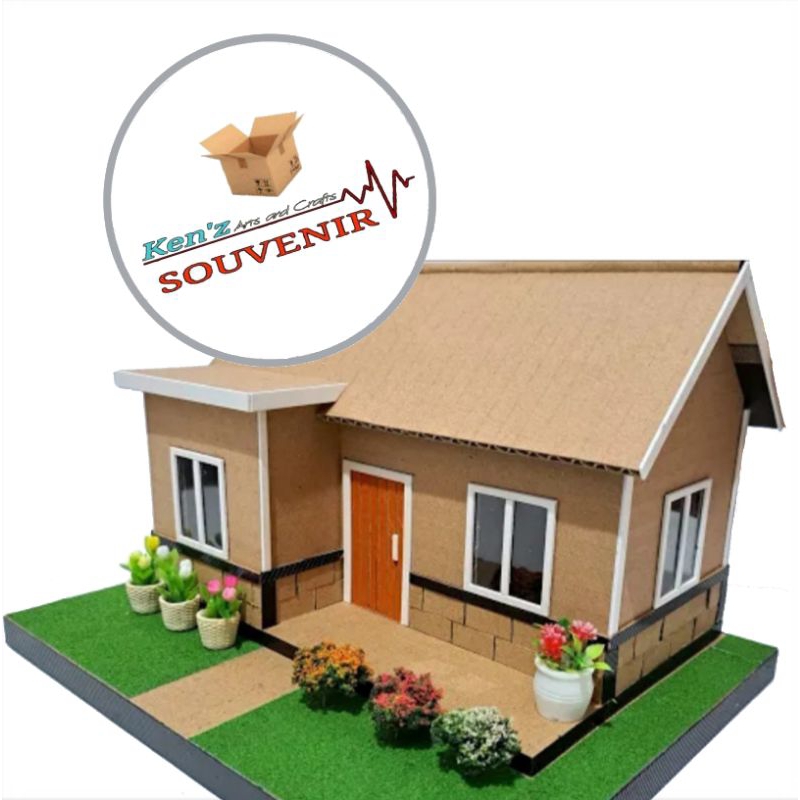 diorama maket prakarya rumah kardus 045 (kerajinan kardus)