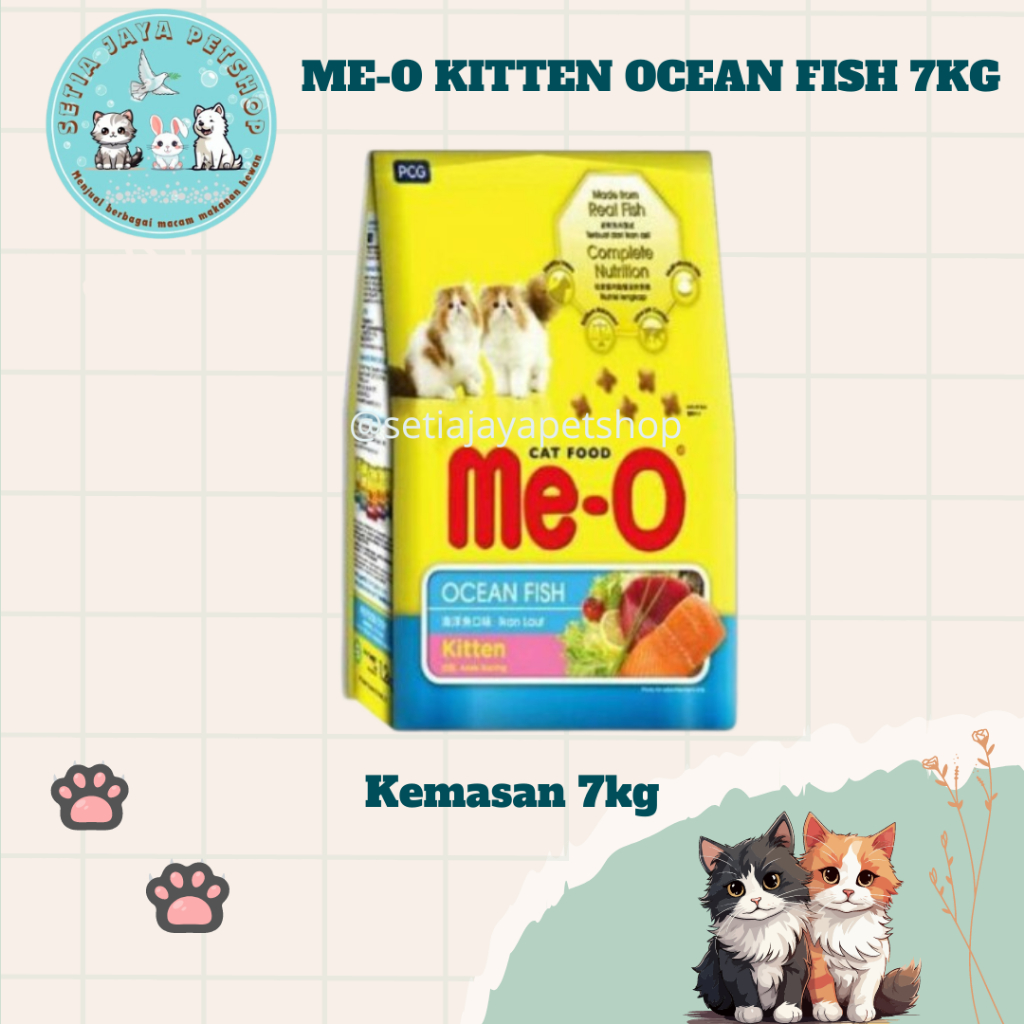 Makanan Kucing - Meo Ocean Fish Kitten 7kg