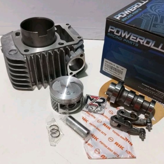 PAKET BLOK SEHER BORE UP 56/57 MM//BORING SET NOKEN AS/CAMSHAFT RACING PLATUK KLEP RRA HONDA SUPRA X