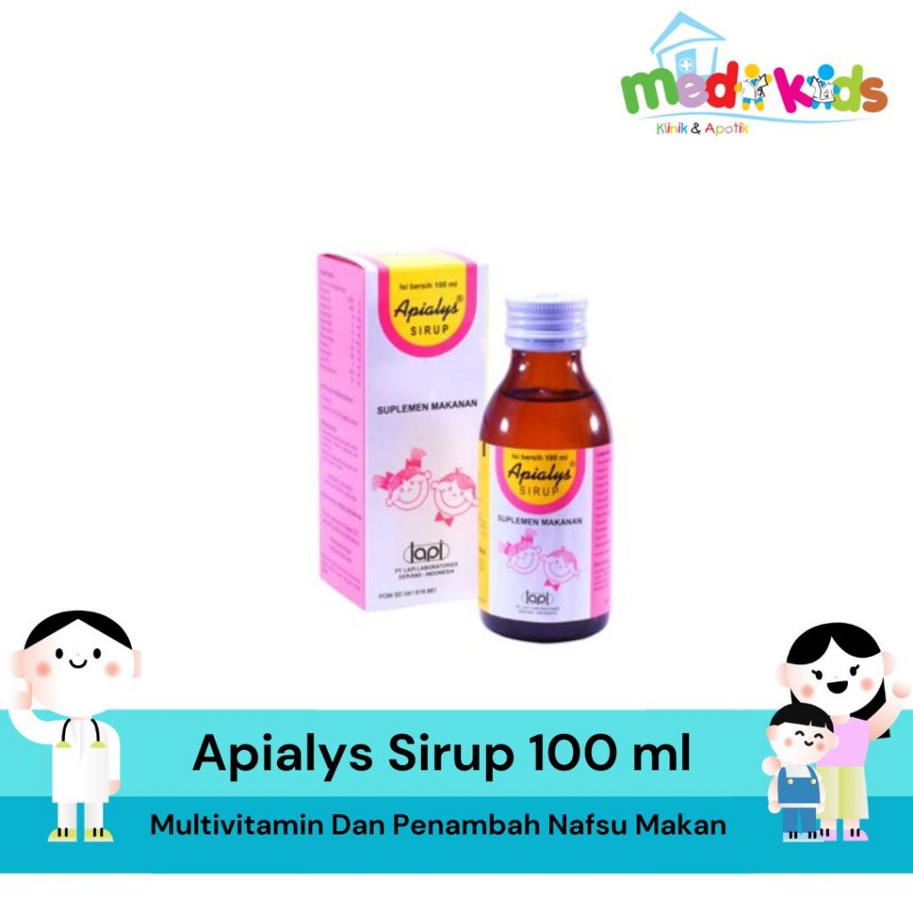 Apialis Apialys Drop / Sirup - Suplemen Vitamin Nafsu Makan Anak