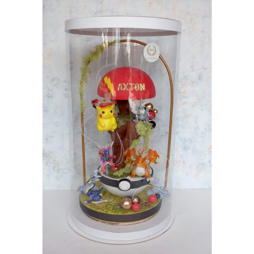 

NEW // BOX MIKA BULAT TABUNG REGULER KOKOH D.25 T.50/ TRANSPARANT BOX MIKA KUE CAKE/PCS