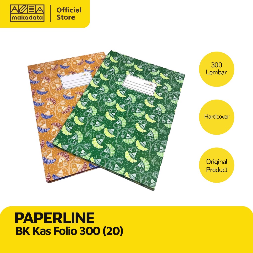 

PAPERLINE BUKU HARDCOVER FOLIO 300 / BUKU KAS KEUANGAN HARD COVER FOLIO ISI 300 MURAH