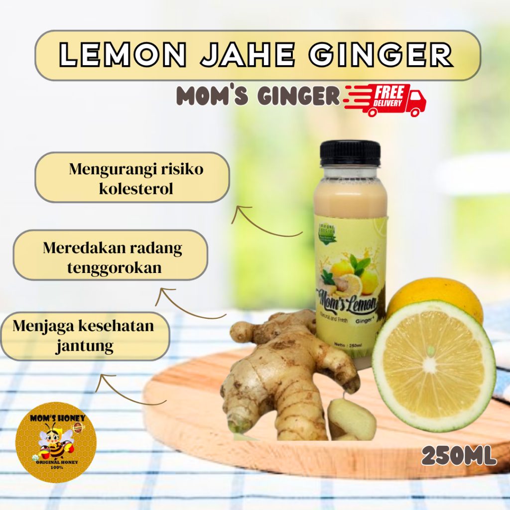 

PROMO SPESIAL 4% Lemon Jahe By Moms Honey / Moms Lemon Ginger [250 ml]