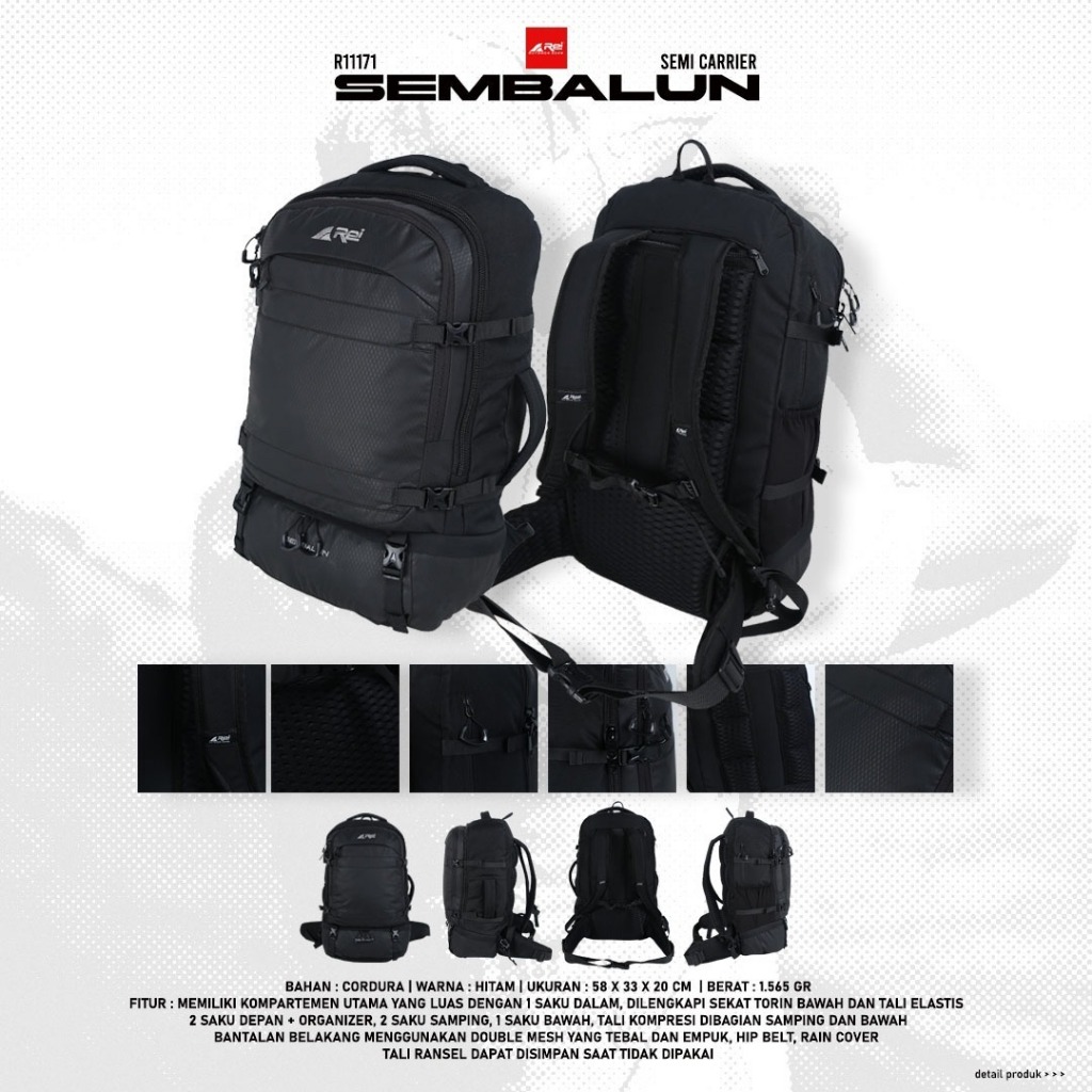 Tas / Ransel / Semi Carrier Sembalun 50L Arei Outdoorgear