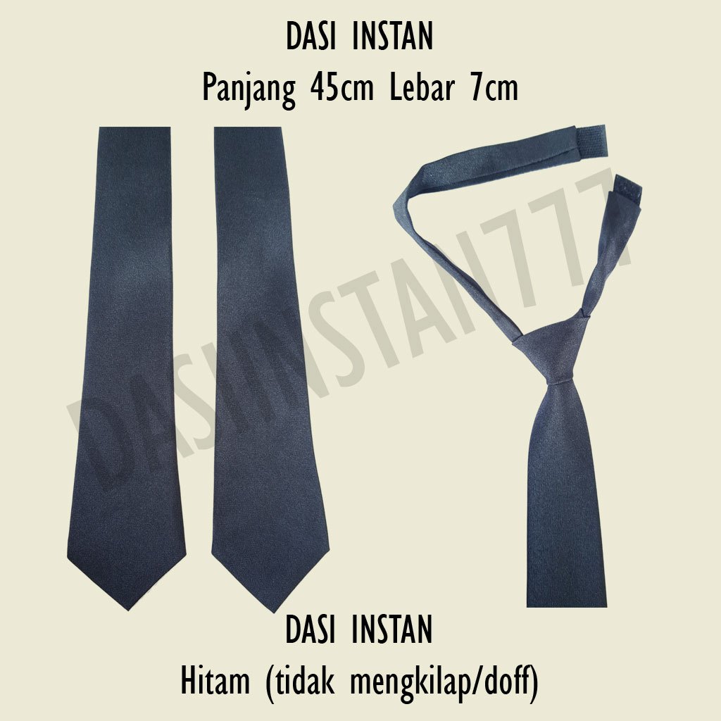 DASI HITAM POLOS INSTAN DASI HITAM PRIA DASI HITAM WANITA