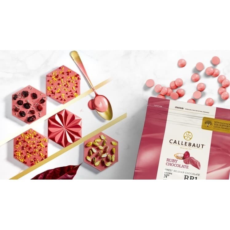 

Callebaut Ruby 500g Chocolate Callets RB1 (kemasan repack 500g)