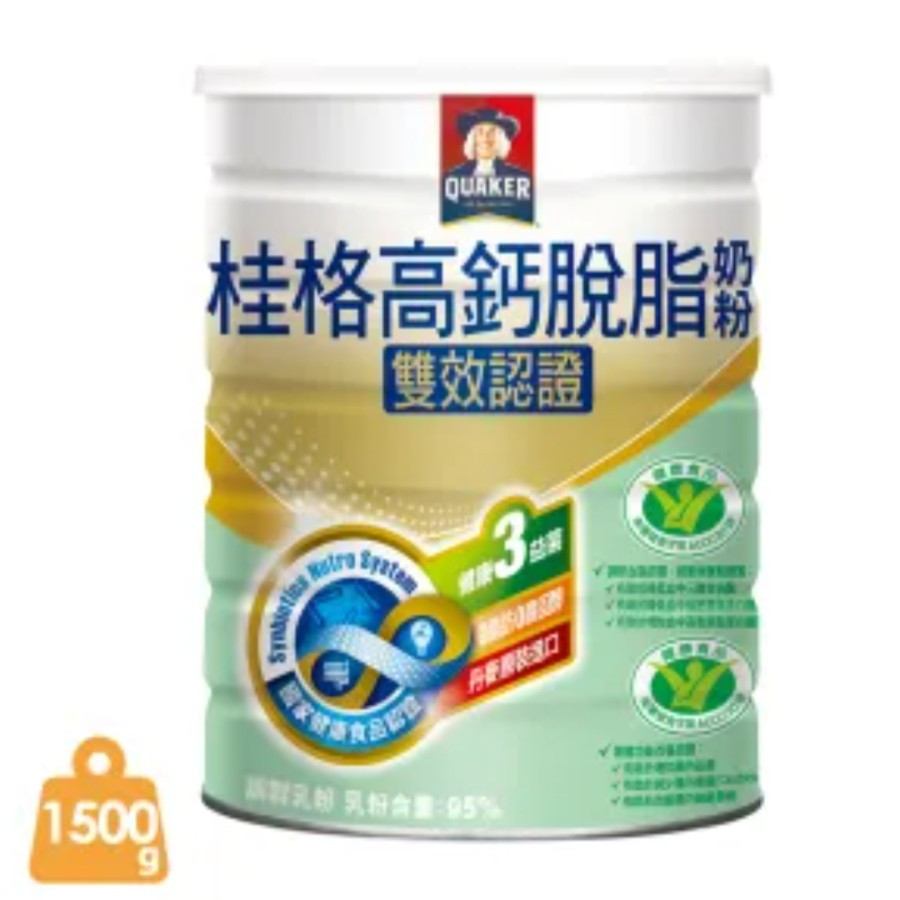 

Susu Quaker High Calcium non fat milk powder - probiotics / 1500gr