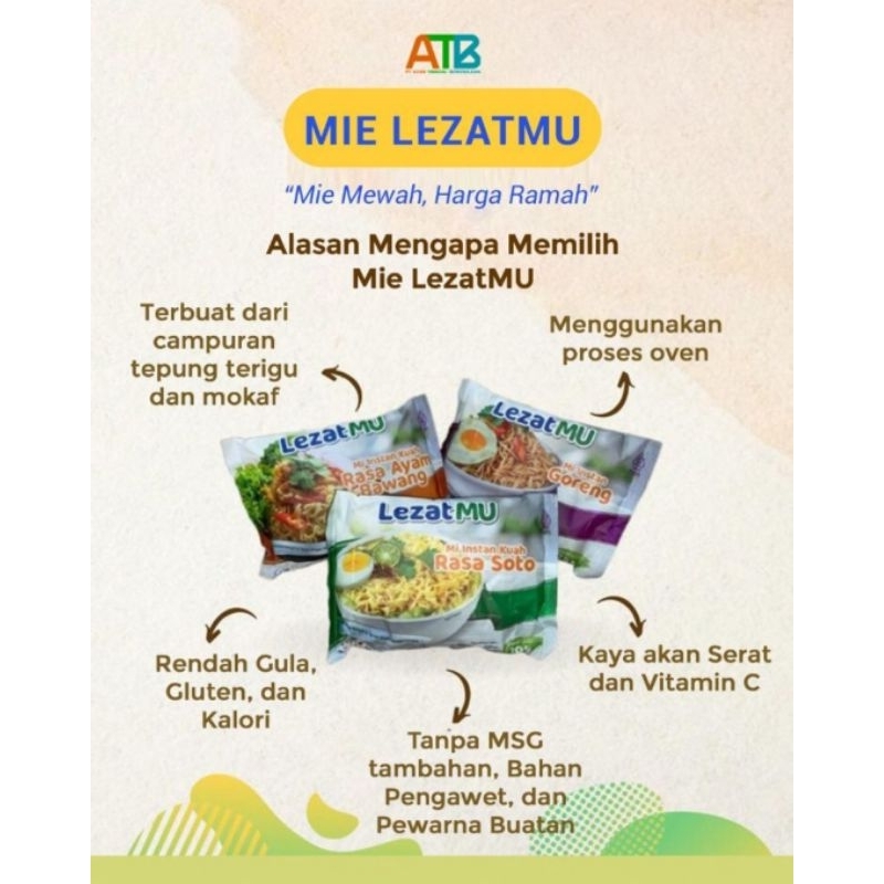 

PROMO MIE LEZAT MU TEPUNG MOCAF 10 pcs