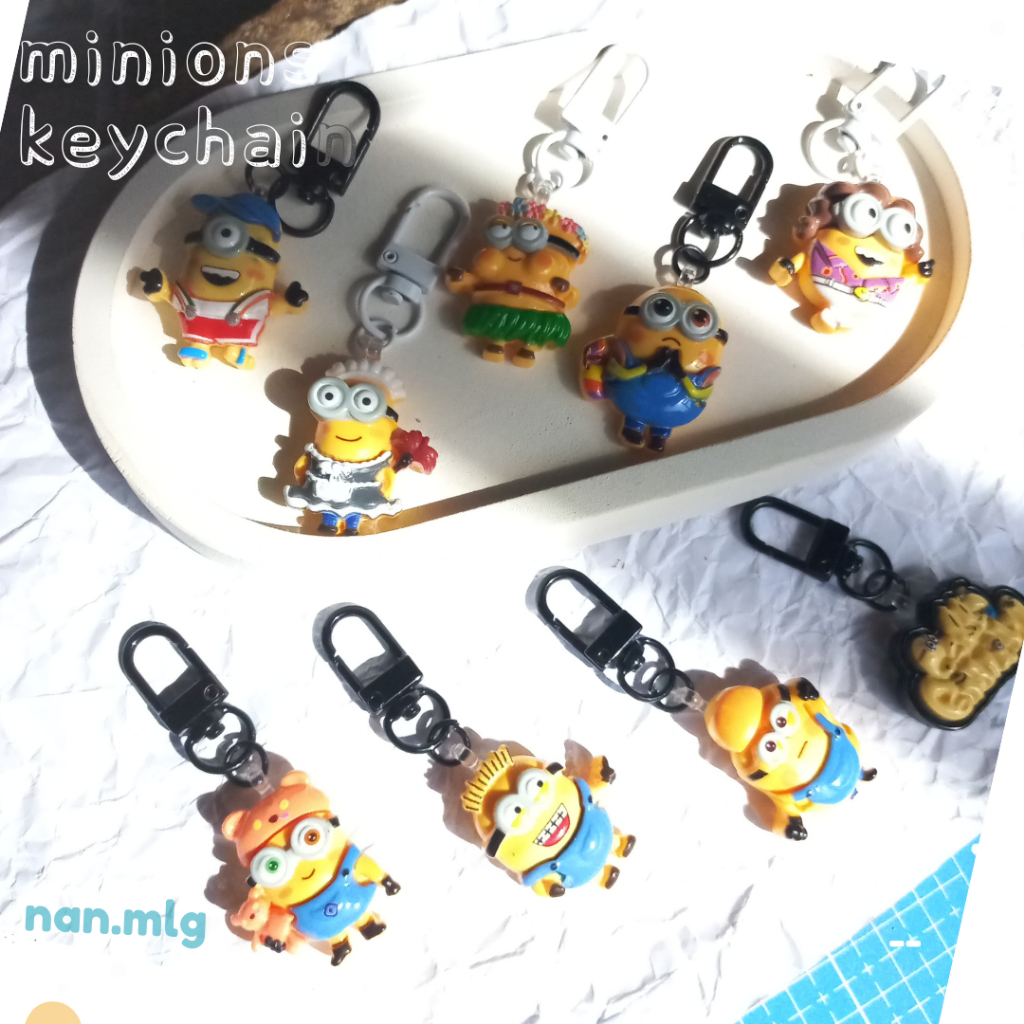 Minions Keychain GAntungan Kunci TAs HP Dompet Minions Nan.mlg