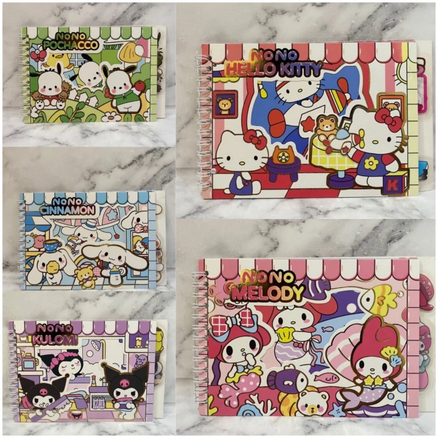 

[HML] STIKER BUKU 2D WASHI KARAKTER 2D SANRIO / BLACKPINK / BTS /MOBILE LEGEND / MOMO / NONO KOREAN CUTE AESTHETIC STICKER BOOK VIRAL