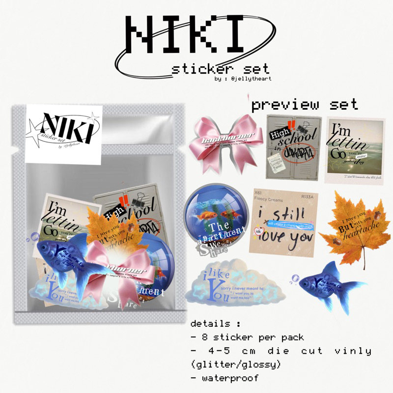 

‎⋆˙⟡ — niki sticker set — ⟡˖ ࣪