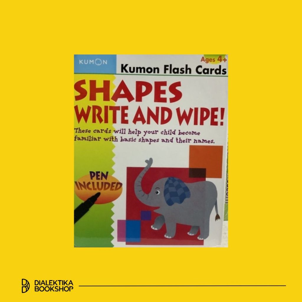 Kumon Shapes Write And Wipe Flash Cards (english version) - Dialektika Kids