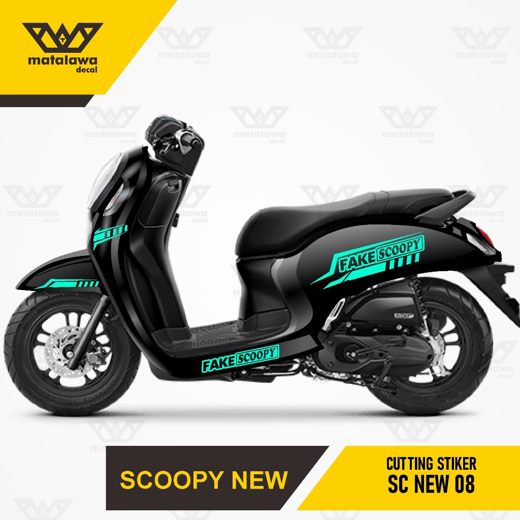 Sticker Cutting All Bodi Scoopy Stiker Timbul Full Set 2017 2018 2019 2020 2021 2022 2023 KODE 08