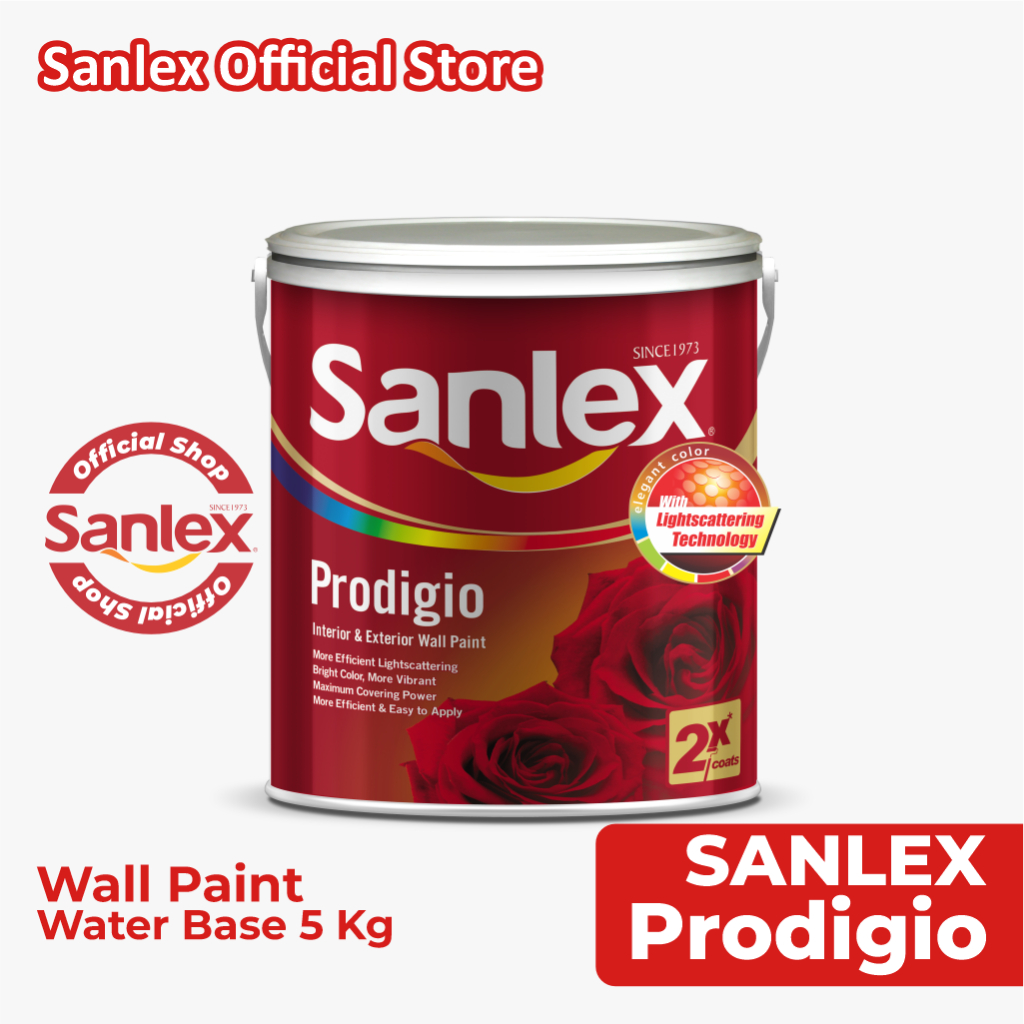Sanlex Prodigio - Cat Tembok - 5 Kg - Straw