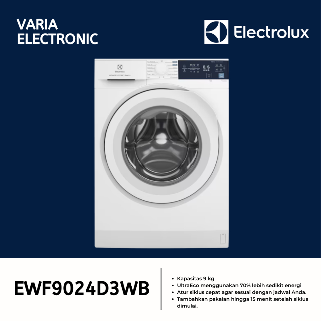 Mesin Cuci ELECTROLUX 9 kg EWF9024D3WB