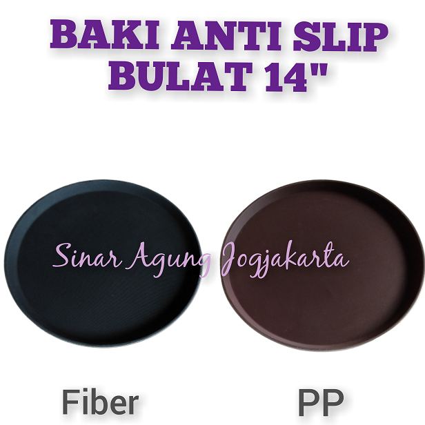 TRAY BAKI ANTI SLIP BULAT 14/16 INCH