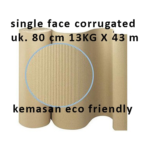 

Single Face 80 cm 10KG 13KG Kardus Lembaran Packing Murah / Corrugated Roll / Karton Packing