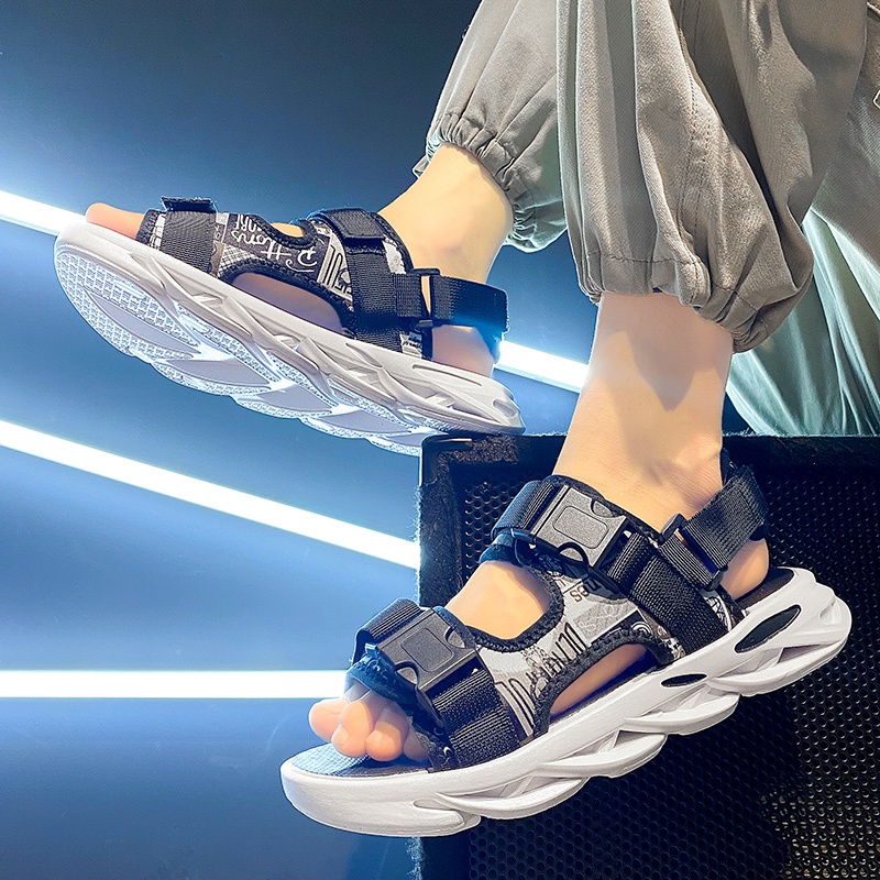 DREAM TALE┃Sendal Pria Sandal Gunung Pria  Sandal Kulit Sandal Tali Belakang