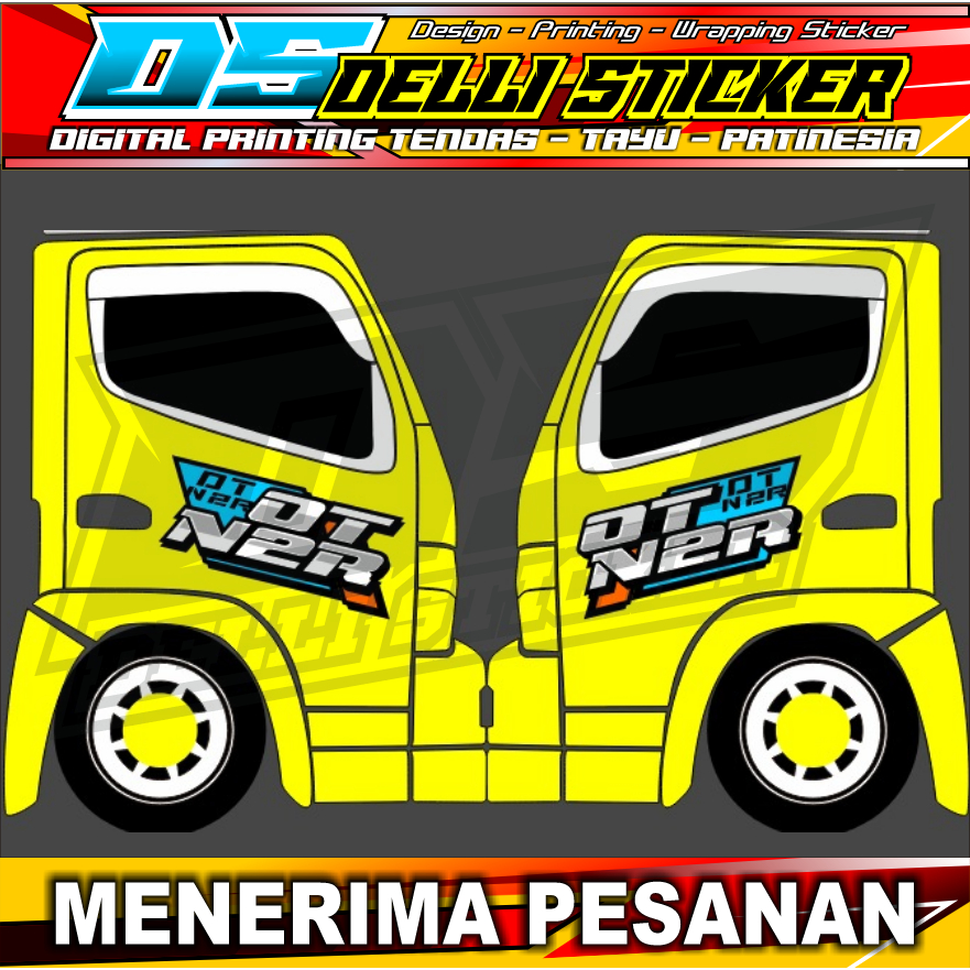 

Stiker Printing Pintu Samping Kanan Kiri Truk Canter - OT N2R - Kanan Kiri Ukuran 15035cm