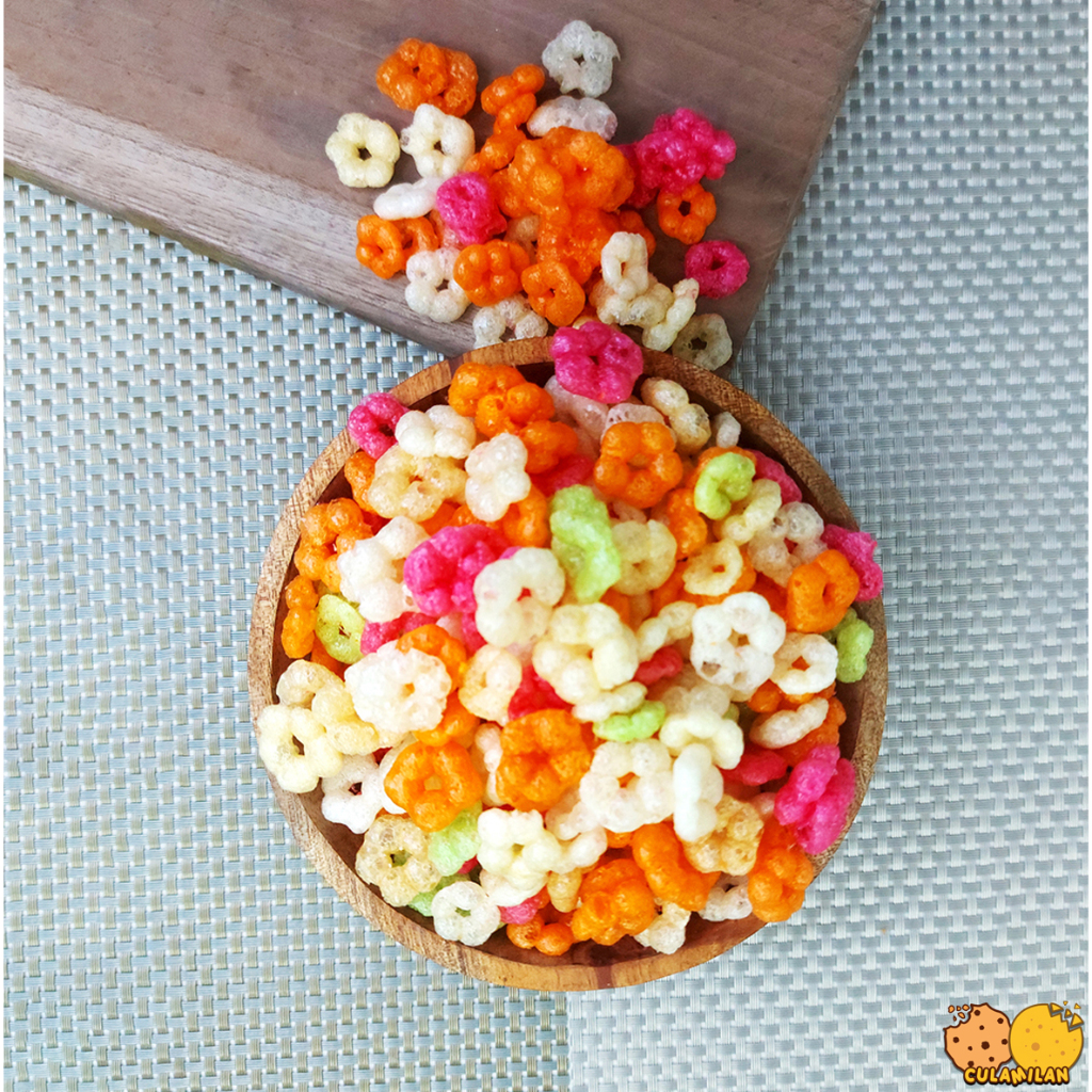 

Kerupuk bunga melati warna warni gurih 250gr