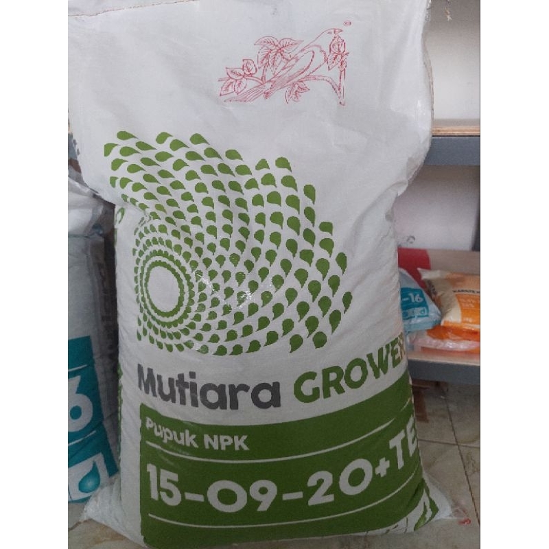 Pupuk Mutiara Grower NPK 15-09-20+TE 50KG Original Kemasan Pabrik