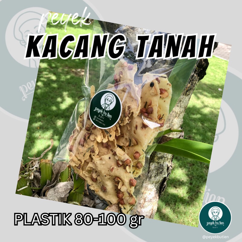 Peyek kacang tanah kemasan plastik