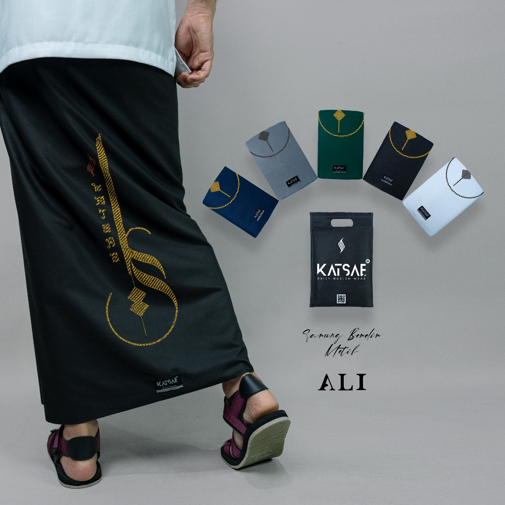 Katsae - Sarung Bordir KTS ALI Bordir Timbul Sarung Pria Dewasa Sarung Sholat 100% Bordir