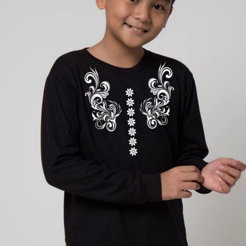 BAJU KAOS KOKO RAMADHAN2 LENGAN PANJANG ANAK LAKI LAKI USIA 1-11TAHUN/KAOS KOKO SABLON DIGITAL