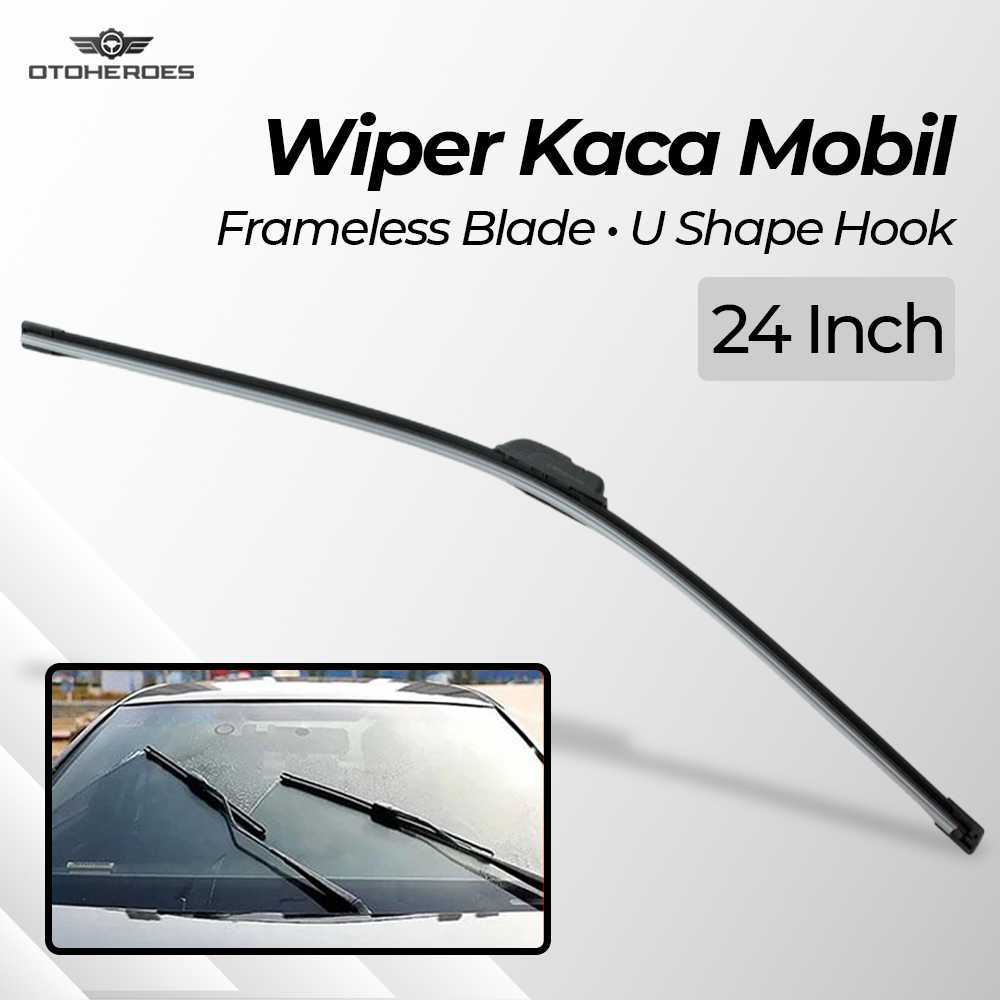 APEN 2pcs Wiper Kaca Mobil Semua Ukuran Blade Frameless U Shape Hook Bisa Semua Merk Mobil Ayla Agya