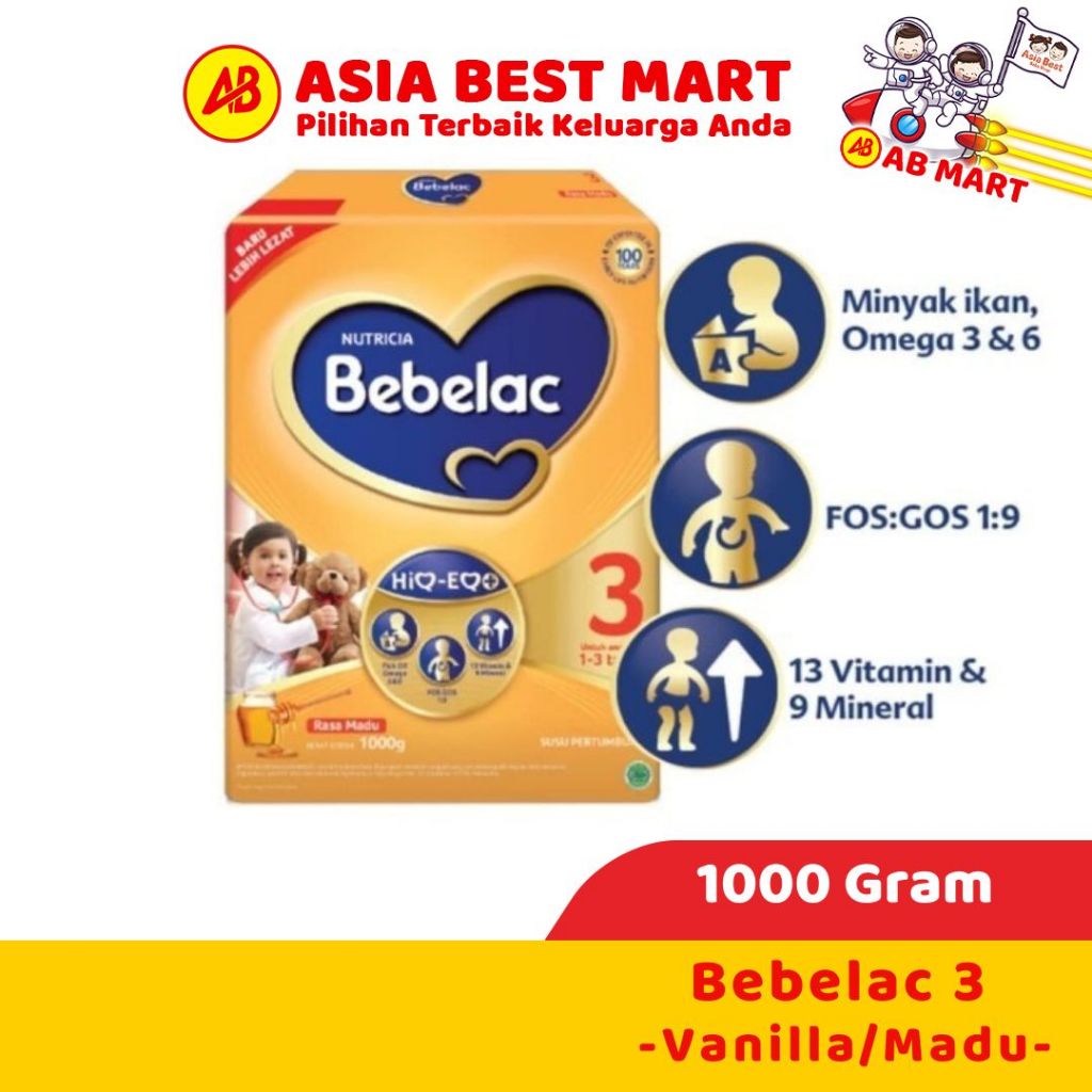 Bebelac 3 Madu Vanilla 1000 Gr Susu Formula Bubuk Pertumbuhan Anak