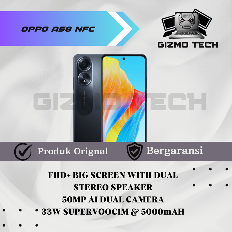OPPO A58 NFC 8/128GB RAM & ROM