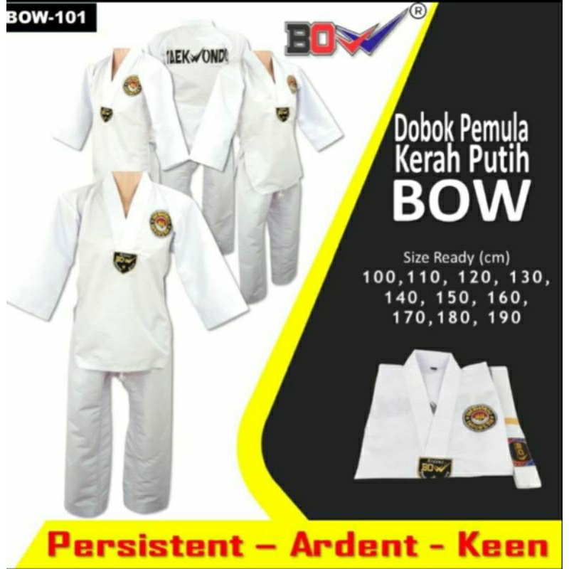 DOBOK TAEKWONDO PEMULA BOW