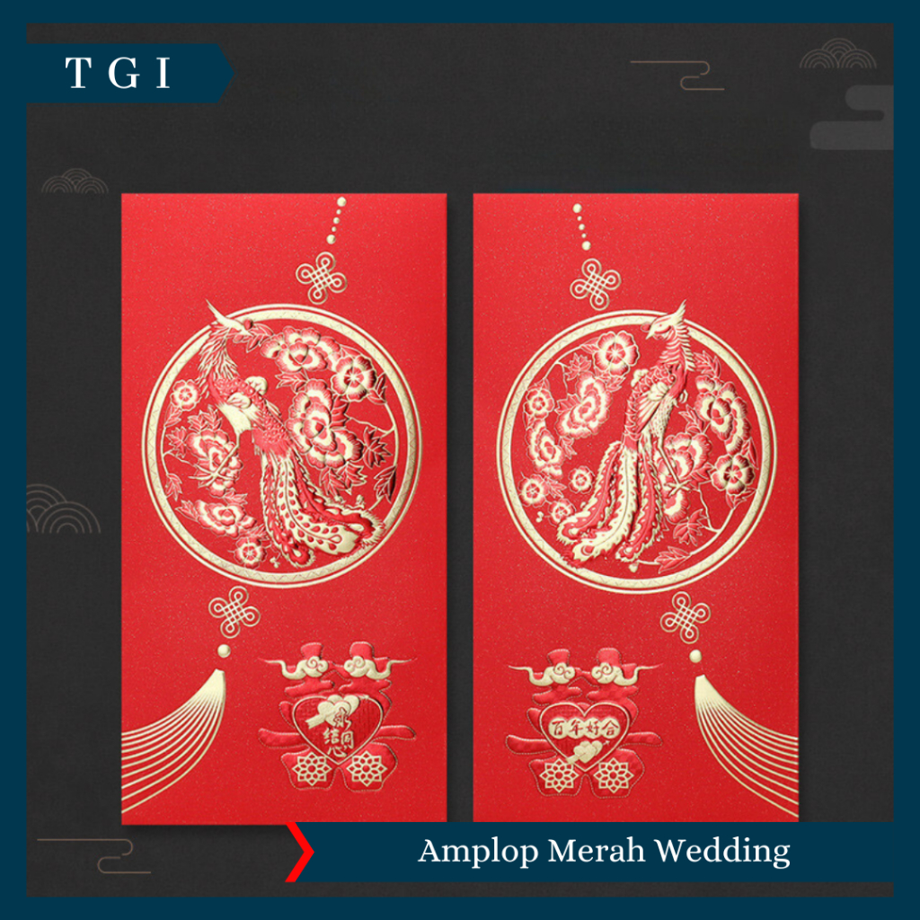 

TGI - KERTAS ANGPAO SANGJIT GLITER PREMIUM ANGPAO MERAH WEDDING ANGPAO MOTIF SHUANG XI PERNIKAHAN CHINESE MERAH