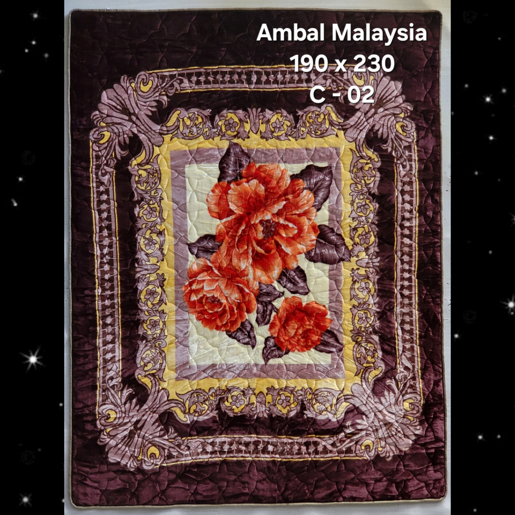 Ambal Malaysia ukuran 190 x 230