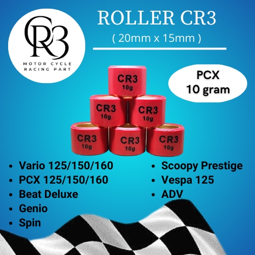 ROLER ROLLER RACING CR3 VARIO 150 125 PCX ADV BEAT DELUXE SCOOPY GENIO PRESTIGE 7 - 15 gram