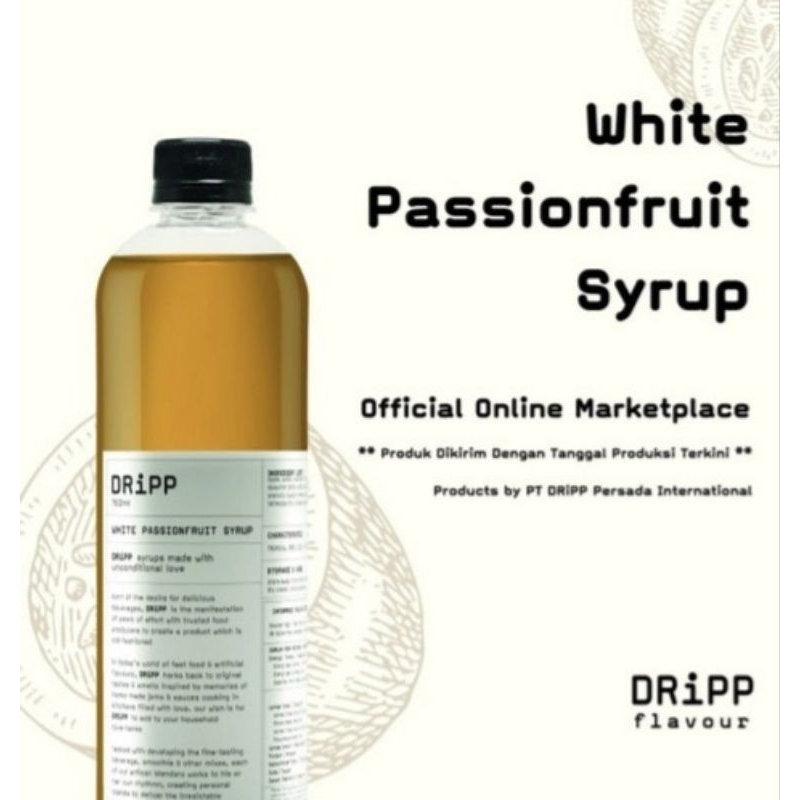 

Dripp Syrup White Passionfruit 760ml
