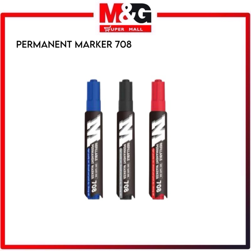 

M&G refillable Permanent marker 708 / Spidol Permanent yang bisa diisi ulang APMV2073