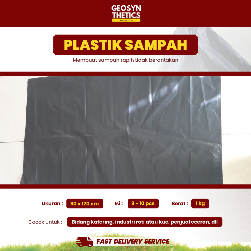 Kantong plastik sampah besar 90X120 | polybag 90x120