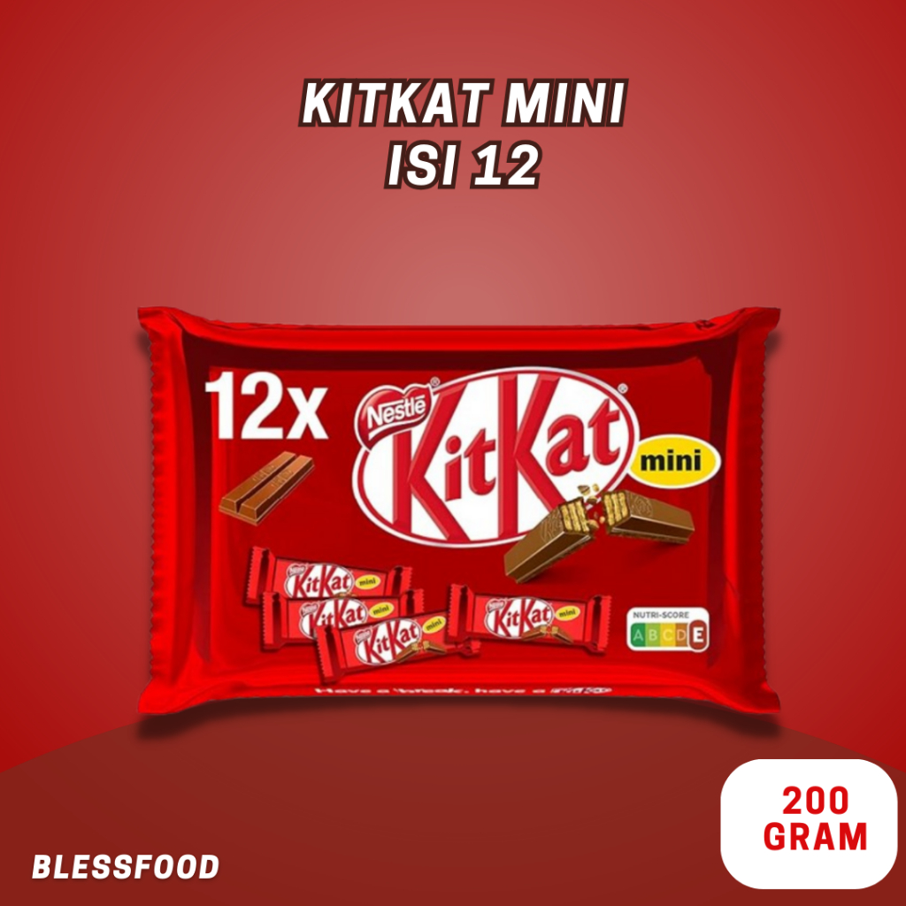 

Snack Coklat Kitkat Mini Isi 12 Original German Ecer Satuan
