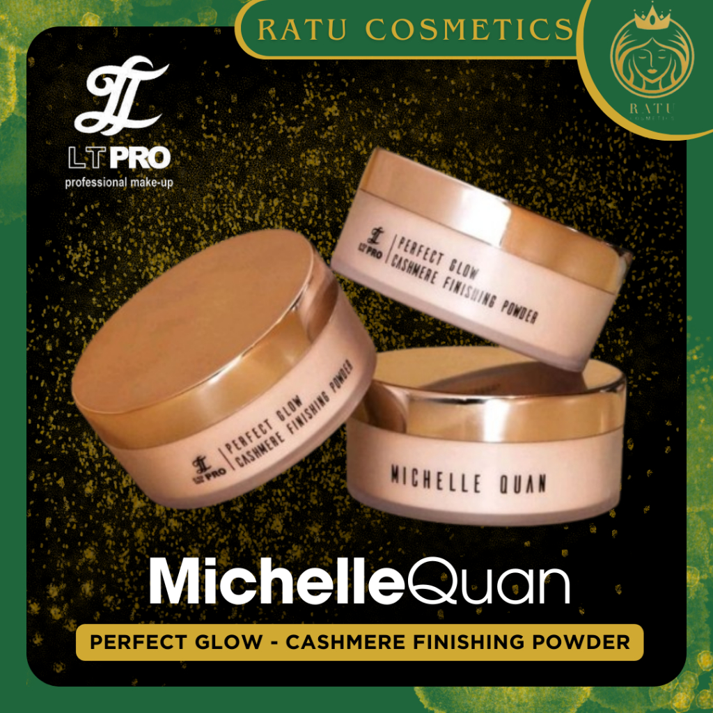 LT PRO Michelle Quan Perfect Glow Cashmere Finishing Powder 14gr  || Loose Powder || Bedak Tabur