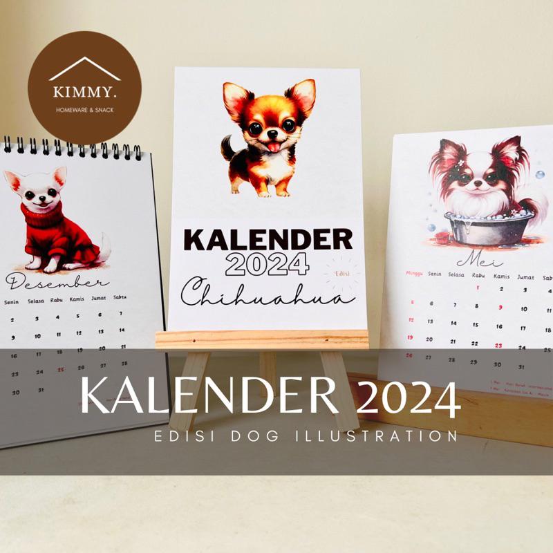 

KALENDER 2024 / CALENDER 2024 / KALENDER CUSTOM / KALENDER EDISI DOG ILLUSTRATION / KALENDER CHIHUAHUA / CALENDER CHIHUAHUA / KALENDER CUSTOM / CALENDER CUSTOM