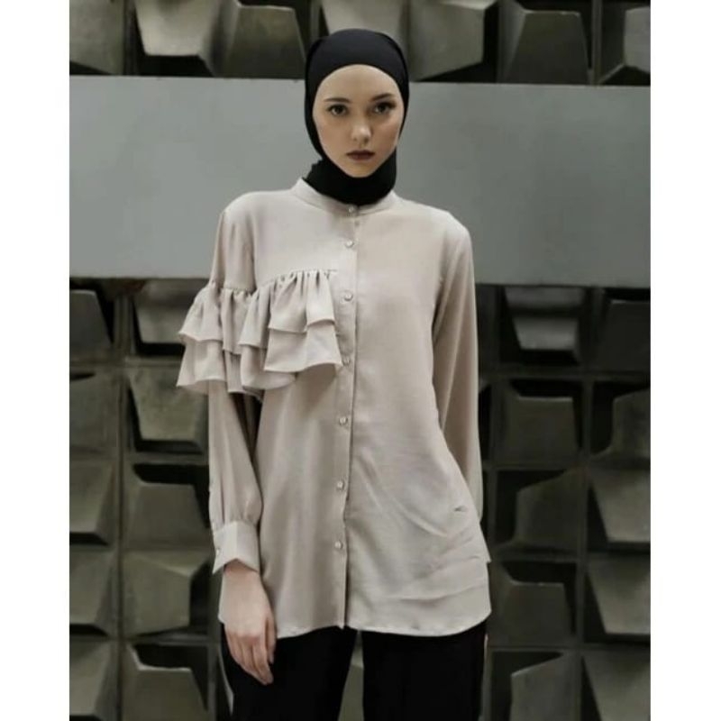 (NEW) Renata shirt brown Aleza Label