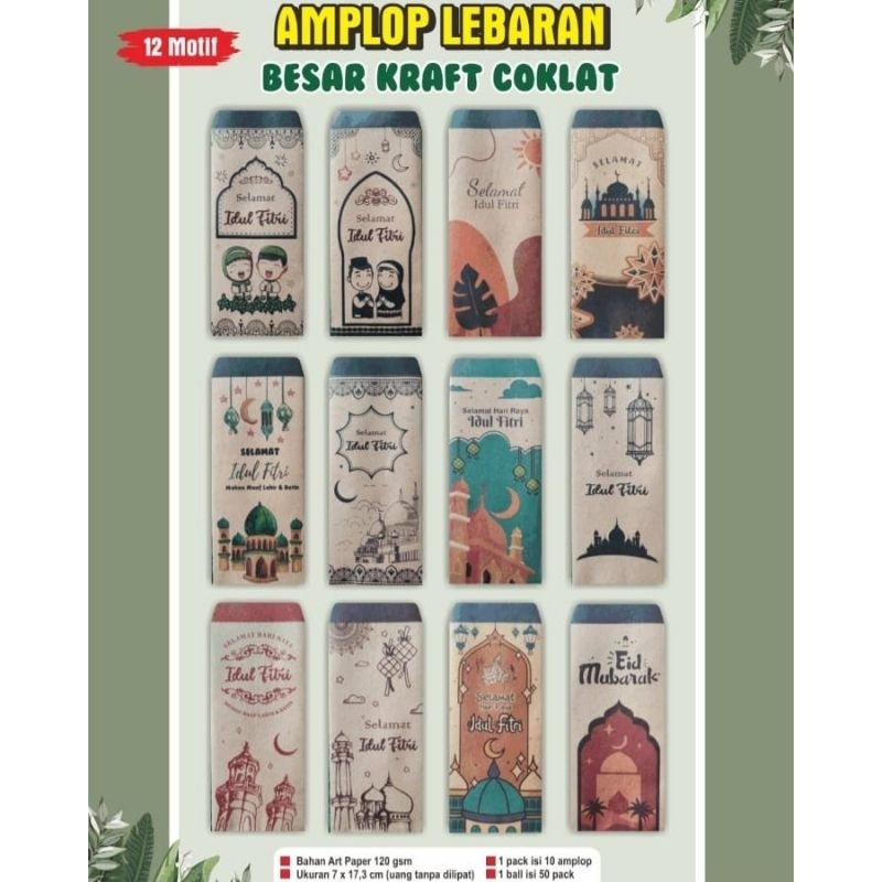 

AMPLOP LEBARAN MURAH || Amplop Series Kraft