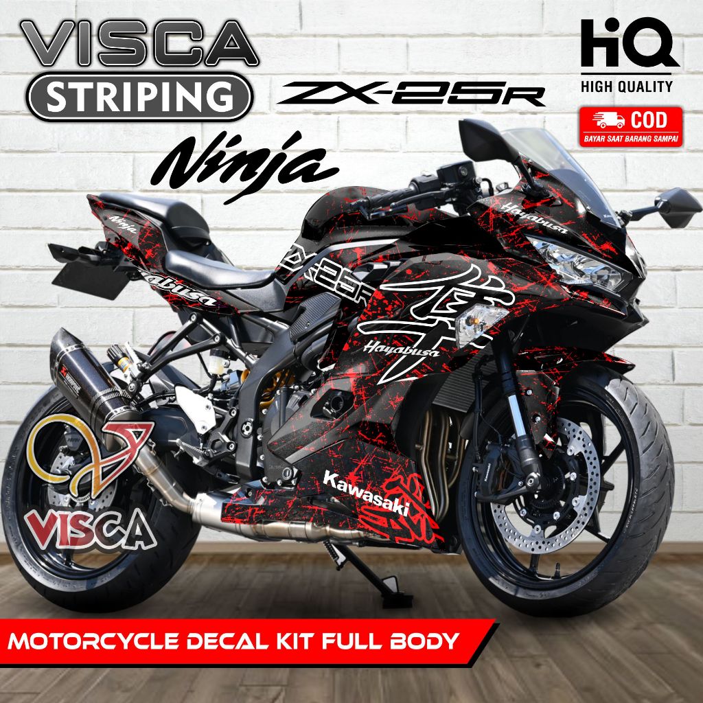 Decal Ninja ZX 25R Full Body - Stiker Motor ZX25R Full Body - Dekal Kawasaki Ninja ZX25R - Striping 