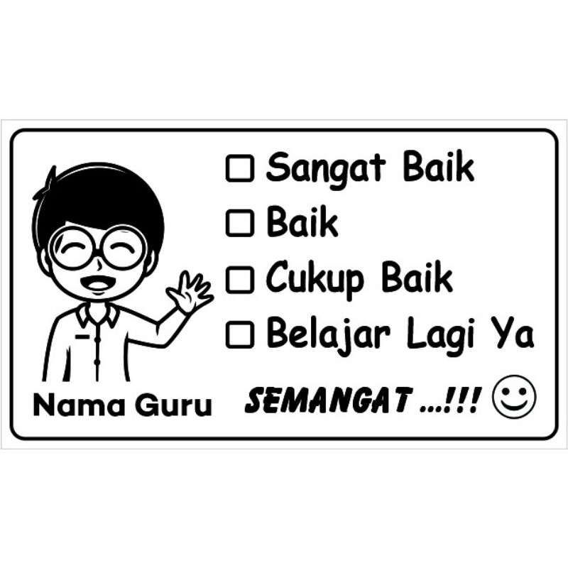 Stempel Nilai Guru / Stempel Check / Stempel Koreksi /Paraf Guru /Stempel Tanda Tangan /Stempel Guru