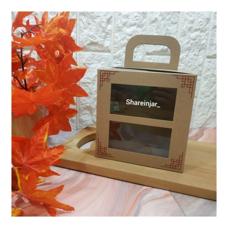 

Gable Box Hampers Imlek Untuk 2 Toples Kue Kering 500g - Kotak Dus Cookies Chinese New Year