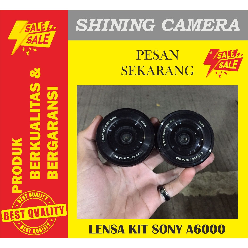 LENSA KIT SONY A6000 SIAP PAKAI