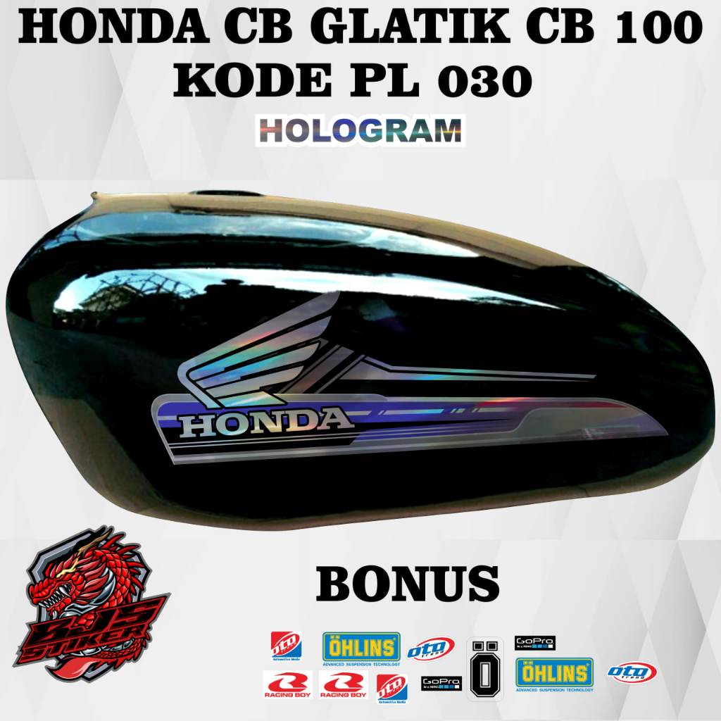 Striping CB 100 CB GLATIK - Stiker Decal hologram honda CB 100 CB GLATIK PL 030